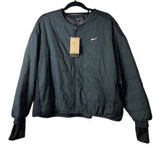 Nike therma fit running zip up black jacket new with tags women’s size XXL